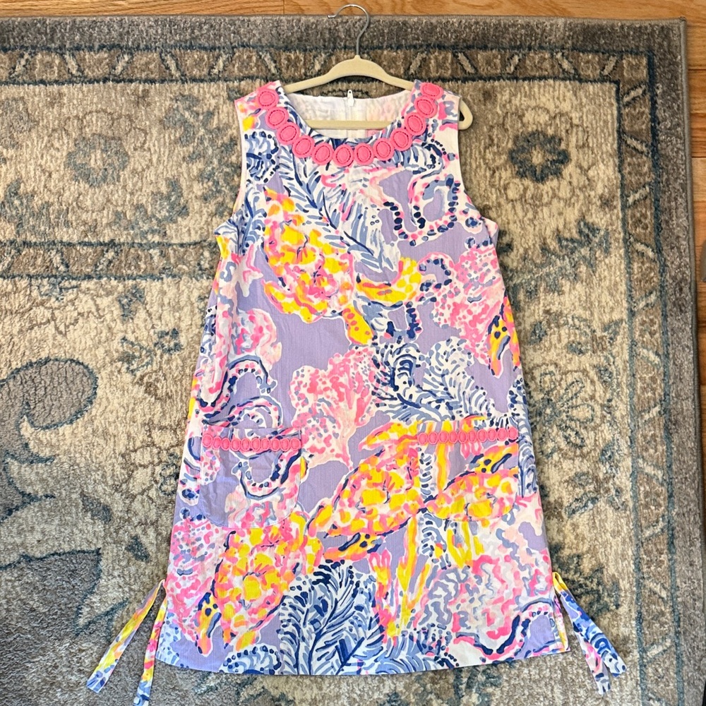 Lilly Pulitzer Dress with Pink and Blue Accents